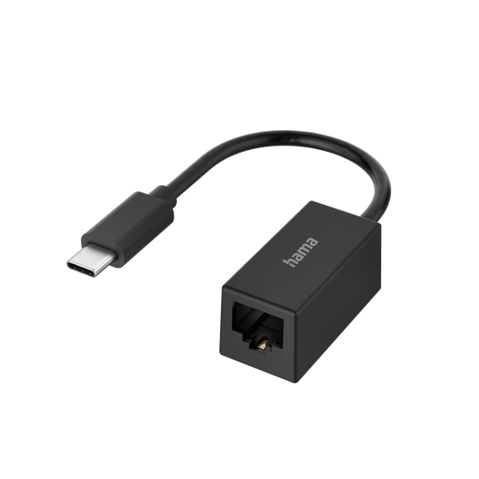 Hama Network Adapter Usb-c Plug Lan/ethernet Socket Gigabit