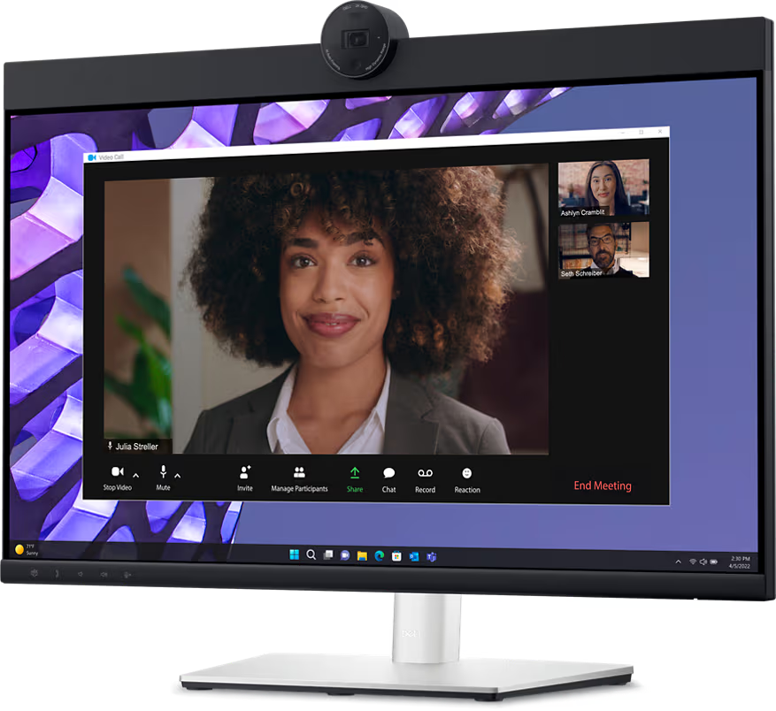 Dell 27 Video Conferencing Monitor - P2724deb  68.47cm (27.0")  1x Hdmi 2x Dp 1x Lan(rj45) 5x Usb 3.2 1x Usb Type-c 2x Digital Microphones 2x 5w Built-in Speakers Includes Dp & Usb Cables