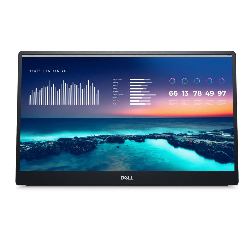 Dell 14 Portable Monitor - P1424h - 35.5 Cm (14.0") 2 X Usb-c/displayport 1.2 Alt Mode (hdcp 1.4 / Power Up To 65w) Usb-c To Usb-c Cable Included