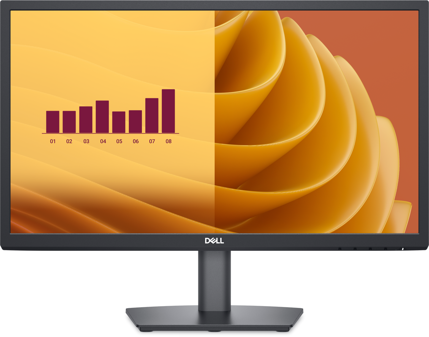 Dell 22 Monitor - E2225h 21" Tilt  1x  Displayport 1.2 (hdcp 1.4) (supports Up To Fhd 1920 X 1080 75 Hz) 1x Vga (includes Dp Cable)