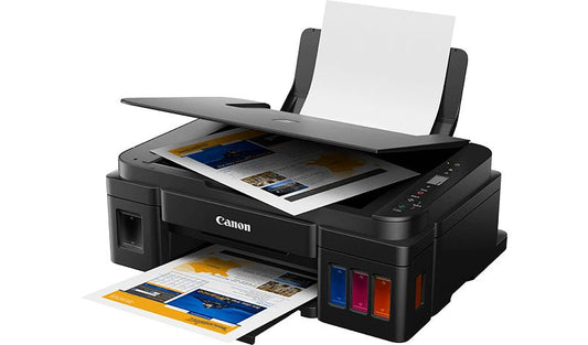 Canon G2410 Megatank Continuous Ink Supply System A4 3 In 1 Print Copy Scan - Continuous Ink Supply System 4800 X 1200 Dpi 8.8 Ipm Mono 5.0 Ipm Colour Borderless Printing 100 Sheet Rear Tray. Windows Only. Usb Only  No Mc Cartridge. Uses Gi-490 Pgbk/c/m/y