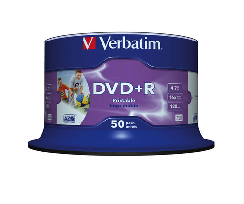 Verbatim Dvd+r Sl Printable Spin 50pk