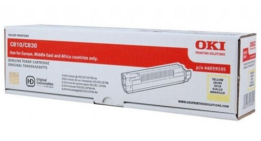 Oki Toner-y-c810/830- 8k Neu