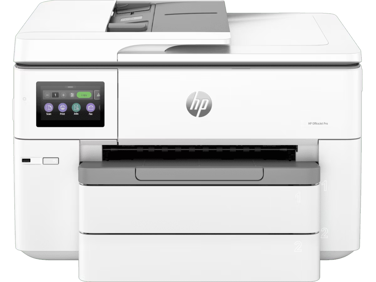 Hp Officejet Pro 9730 Wide Format All-in-one Printer. Functions: Print Copy Scan. Print Technology: Hp Thermal Inkjet. Print Speed: Black (a4 Iso): Up To 22 Ppm; Colour (a4 Iso): Up To 18 Ppm; Draft Black (a4): Up To 34ppm; Draft Colour (a4): Up To 34 Ppm