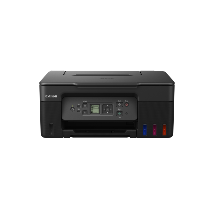 Canon G3470 Black Megatank Continuous Ink Supply System A4 3 In 1 Wifi 13" Lcd - Continuous Ink Supply System 4800 X 1200 Dpi 11 Ipm Mono 6.0 Ipm Colour Borderless Printing 100 Sheets Rear Feed Paper Supply Usb   Windows Chrome And Mac  Support .uses Gi-4