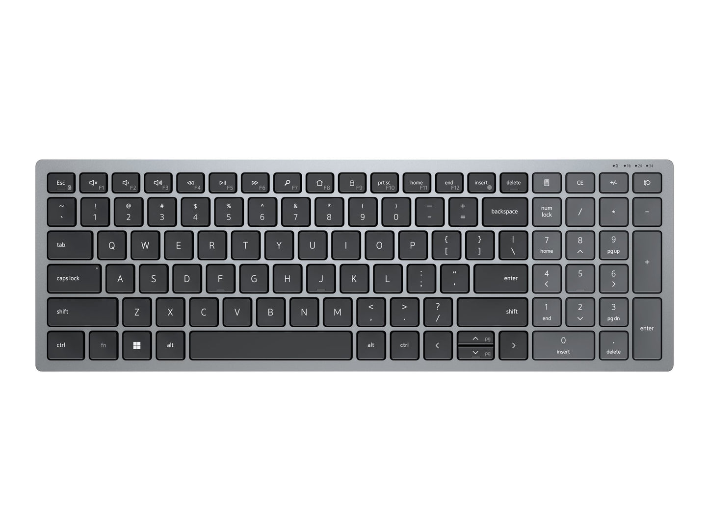 Dell Compact Multi Device Wireless Keyboard Kb740 Us International (qwerty)