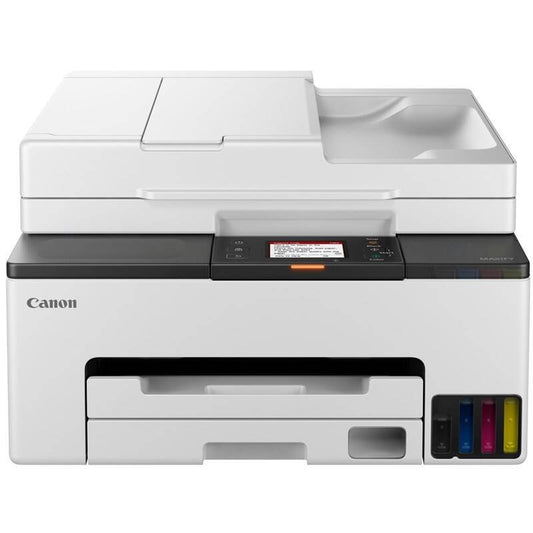 Canon Gx2040 Megatank Maxify Business Range 4 In 1 A4 Mfp Print  Scan Copy And Fax With 35 Sheet Adf.  27" Touch Screen15ipm Mono 10ipm Colour 600 X 1200 Print Resolution 1200 X 2400 Dpi Scan Resolution  250 Sheet Paper Handling Front Cassette Mac Windows