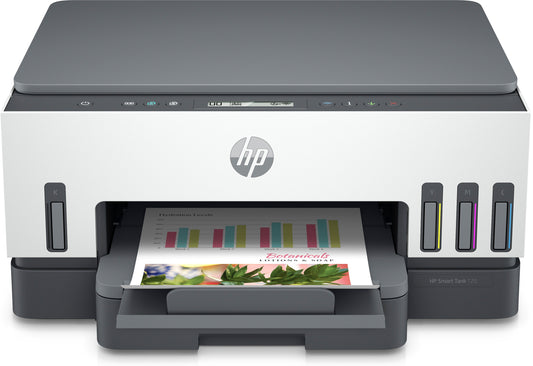 Hp Smart Tank 720 All-in-one Printer. Print Scan Copy Wireless. Print Technology: Hp Thermal Inkjet. Print Speed Black (a4 Iso): Up To 15 Ppm; Colour (a4 Iso): Up To 9 Ppm. Monthly Duty Cycle: Up To 5000 Pages A4. Recommended Monthly Page Volume: 400 To 8