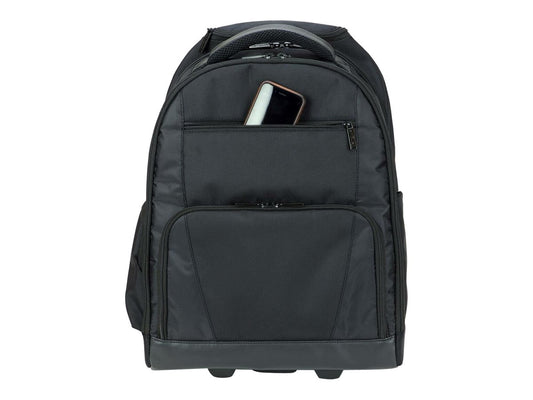 Targus Bag Rolling Notebook Backpack 15.6 Nylon Black & Platinum 2.7 Kg Limited Lifetime Warranty