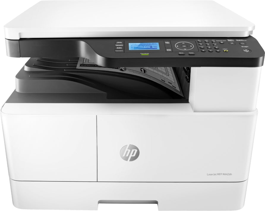 Hp Laserjet Mfp M442dn Print Copy Scan To 24 Ppm ; Black (a3 Normal): Up To 12 Ppm Monthly Duty Cycle: Up To 50000 Pages Per Month (a4); Recommended Monthly Page Volume: 2000 To 5000.350 Sheets (standard); 600 Sheets (maximum) With The Optional 250-sheet