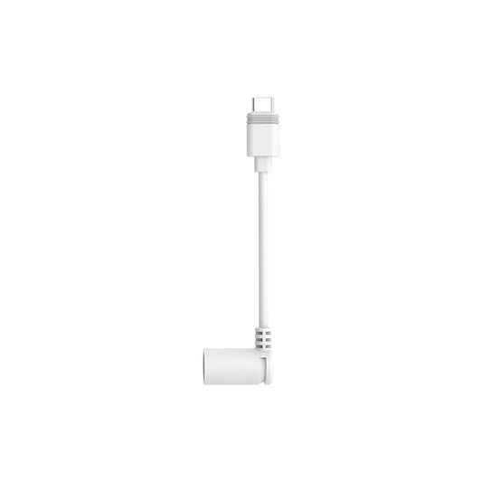 Ring - Solar Panel Barrel Plug To Usb-c Adapter-white