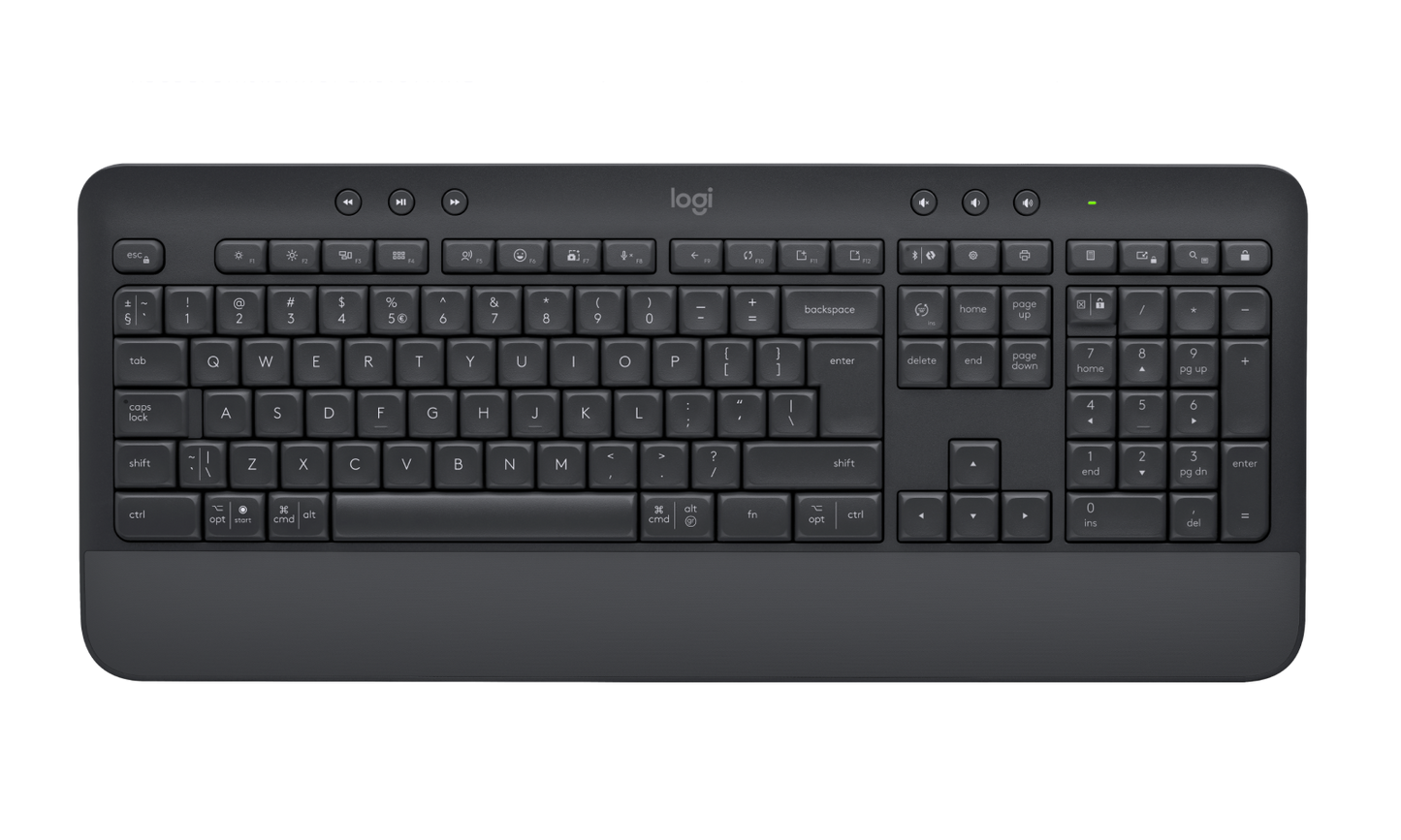 Logitech K650 Signature Wireless Bt Keyboard With Palm Rest Graphite