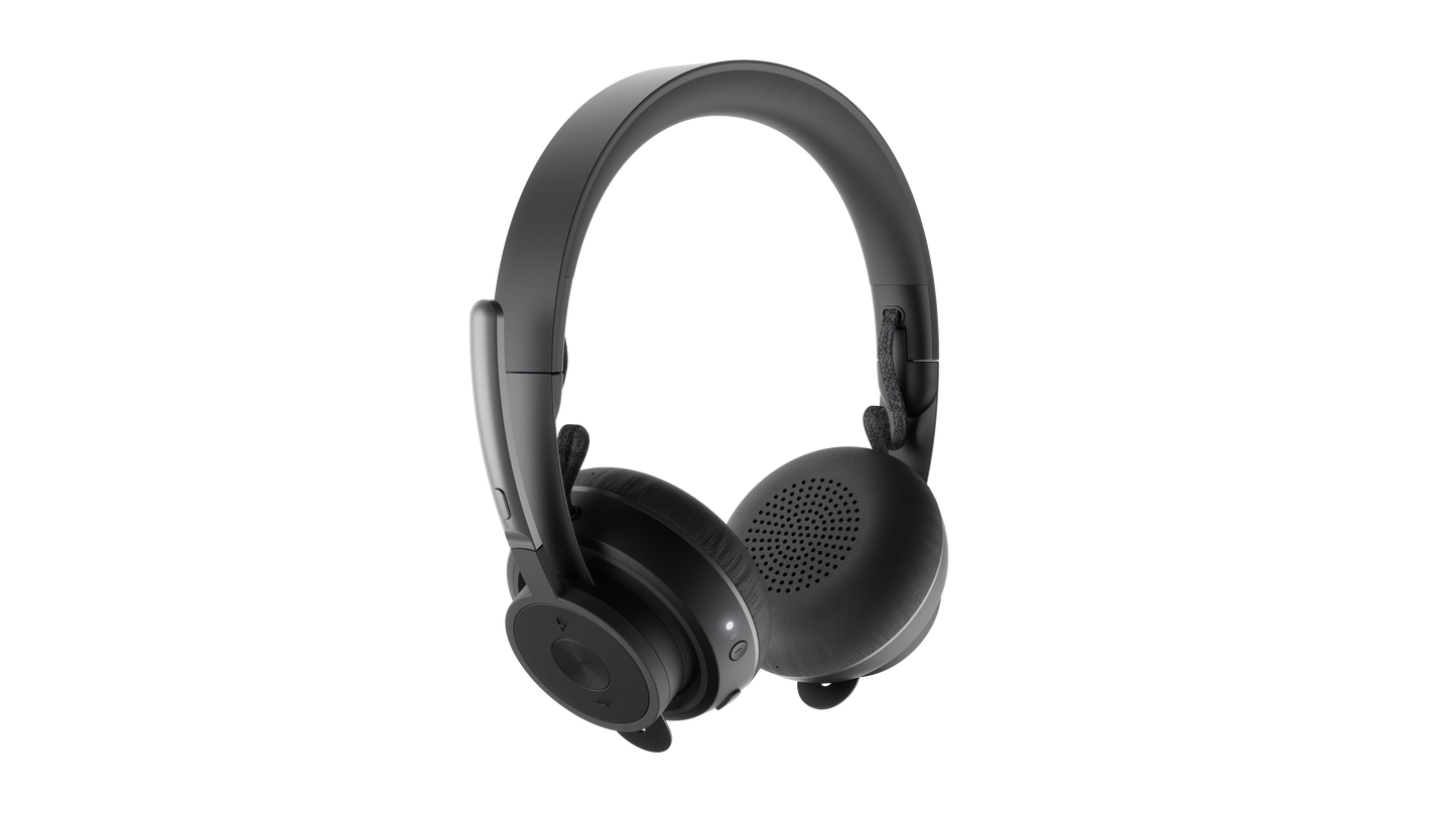 Logitech Zone Wireless Headset With Advanced Noise Cancelling Mic Technology Msft Teams Compatible - Black