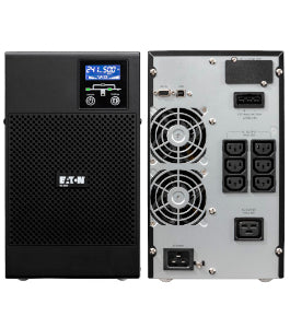 Eaton 9e Online Double Conversion (essential) Ups Tower 3000va/ 3kva 2400w Input: C20 Output: C13 & C19 Outlets: 6 & 1 Mounting Bracket: N/a Rack Type N/a Network Card: Optional Communication: Usb/ Rs232/ Network- Card Slot Battery Included: Yes Extended