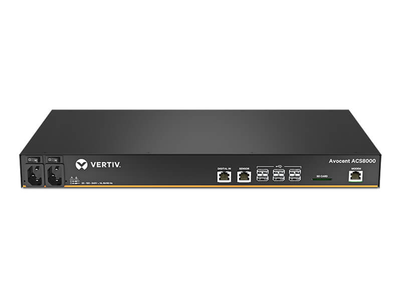 Vertiv 8-port Acs8000 Console System With Dual Ac Power Supply And Analog Modem