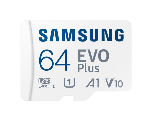 Samsung Evo Plus Microsdxc Memory Card Read : Up To 130mb/s Write : Lower Than Read Speed* Read/write Speed With Uhs-1 Interface Speed Class (u1 V10 A1) 64gb 10 Years Warranty