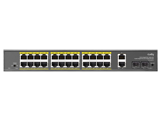 Cudy 24 Port Gigabit Poe 280w 2 Gigabit 2sfp Switch | Gs1026ps2