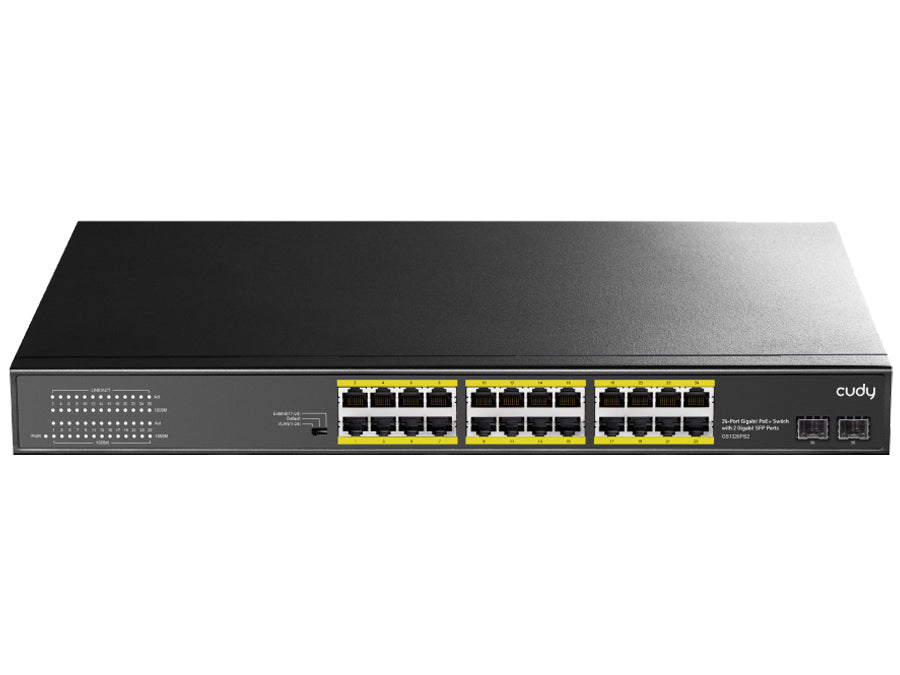 Cudy 24 Port Gigabit Poe 290w 2sfp Switch | Gs1028ps2