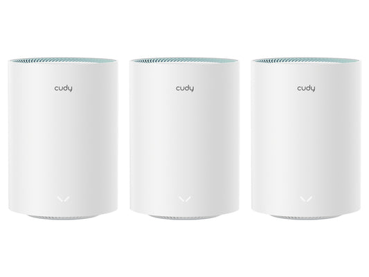 Cudy Dual Band Wifi 5 1200mbps Gigabit Mesh 3 Pack | M1300 (3-pack)