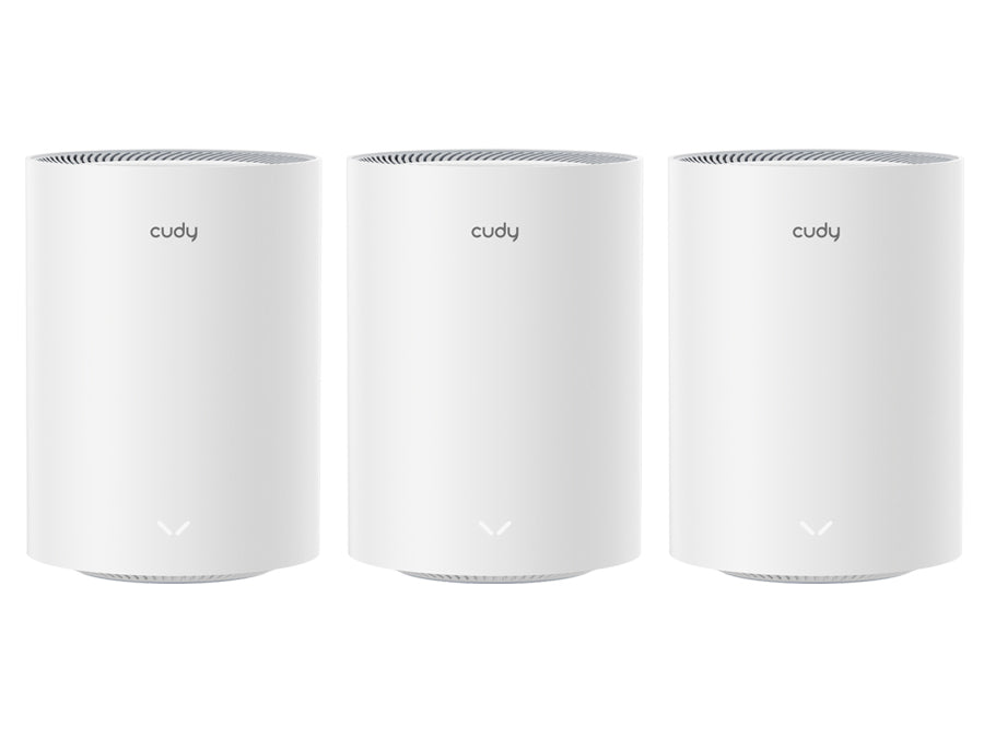 Cudy Dual Band Wifi 6 1800mbps Gigabit Mesh 3 Pack | M1800 (3-pack)