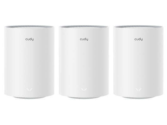 Cudy Dual Band Wifi 6 1800mbps Gigabit Mesh 3 Pack | M1800 (3-pack)