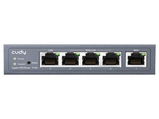 Cudy 5 Port Gigabit Multi-wan Vpn Router | R700