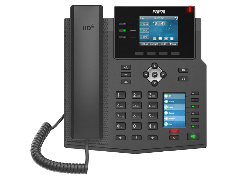 Fanvil 12sip Gigabit Colour Screen Poe Voip Phone | X4u