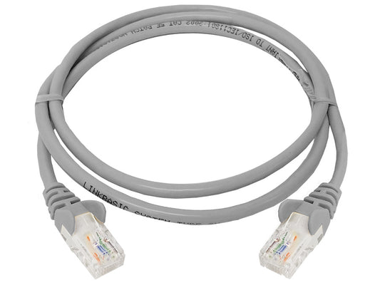 Linkbasic 1 Metre Utp Cat5e Flylead Grey