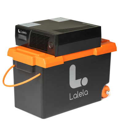 Lalela Lithium Inverter Trolley 615wh/600w/50ah Pure Sinewave 2000 Life Cycles 1-yw Plug And Play Runtime: Laptop ~16hrs| Laptop + 2 Monitors ~4.5hrs| 100 Watts ~6hrs