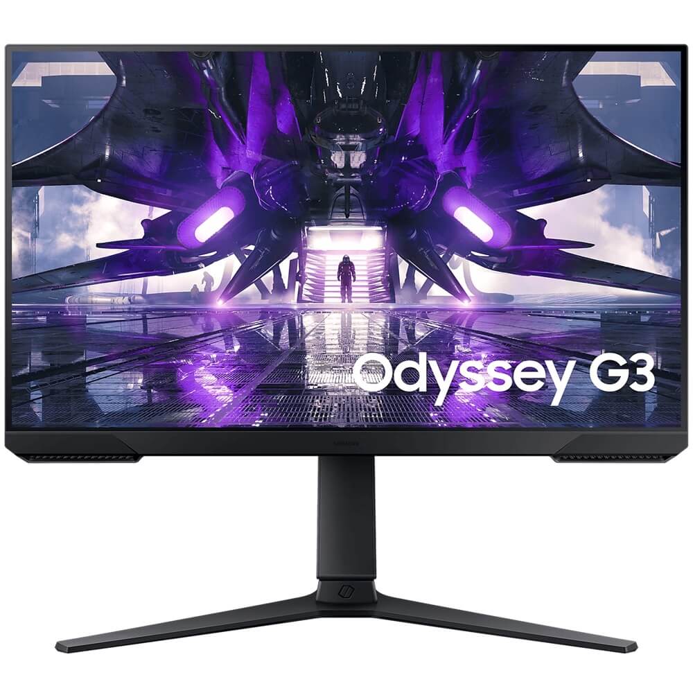 Samsung Odyssey G32a Gaming Flat 27" Display Va Response: 1ms Mprt Ar: 16:09 Resolution: 16:9 1920x1080 (fhd) Rr: 165hz Hdmi Display Port Speaker: No Power Supply: External Tilt: Yes Swivel: Yes Pivot: Yes Height Adjust: Yes Vesa: Yes Accessories: Power S