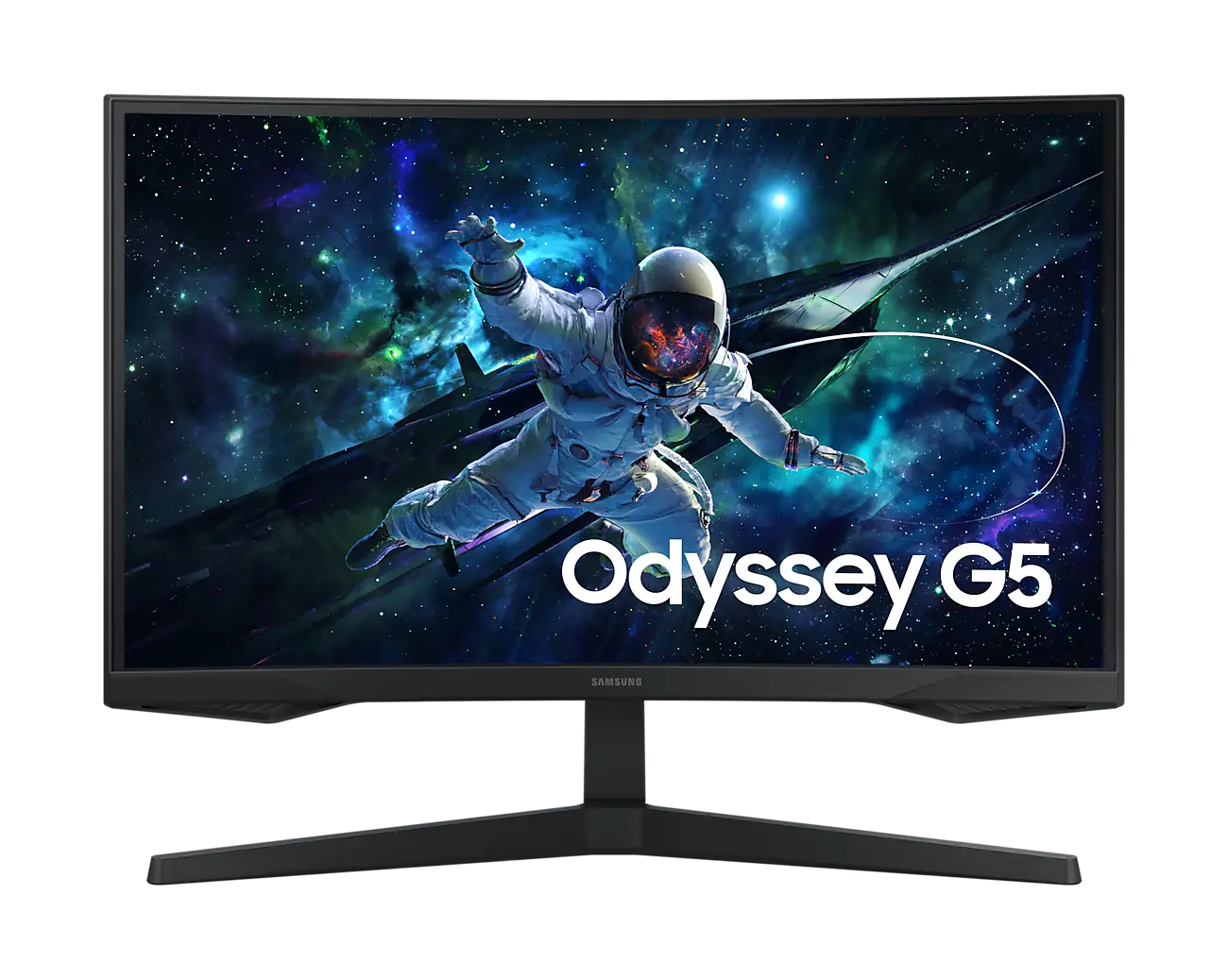 Samsung Odyssey G55c Gaming 1000r Borderless 27" Display Va Response: 1ms Mprt Ar: 16:09 Resolution: 2560x1440 (qhd) Rr: 165hz Hdmi Speaker: No Power Supply: External Tilt: Yes Swivel: No Pivot: No Height Adjust: No Vesa: Yes Accessories: Hdmi Cabledp Cab