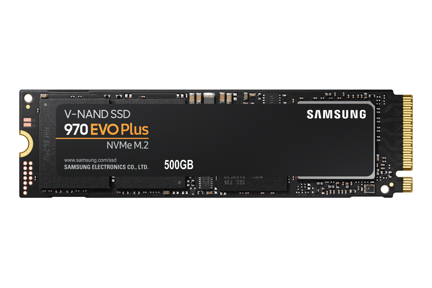 Samsung 970 Evo Plus 500gb Nvme Ssd - Read Speed Up To 3500 Mb/s Write Speed To Up 3200 Mb/s Random Read Up To 480000 Iops Random Write Up To 550000 Iops;pcie 3.0 X4 Nvme 1.3; V-nand 3bit Mlc; Phoenix Controller; 512mb Low Power Ddr4 Sdram 300 Tbw 1.5 M H