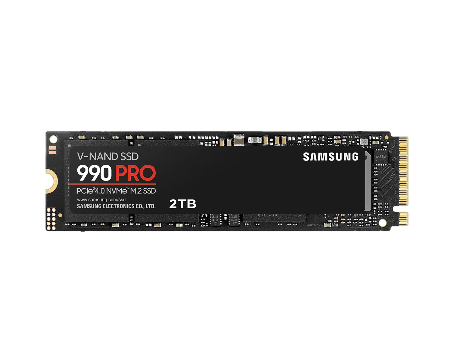 Samsung 990 Pro 2 Tb Nvme Ssd - Read Speed Up To 7450 Mb/s Write Speed To Up 6900 Mb/s Random Read Up To 1400000 Iops Random Write Up To 1550000 Iops Pcie 4.0 X4 Nvme 2.0 V-nand 3bit Mlc In-house Controller 2gb Low Power Ddr4 1200tbw 5 Year Carry-in Warra