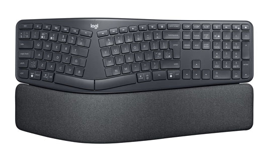 Logitech K860 - Ergo - Wireless Keyboard - Graphite - Bluetooth