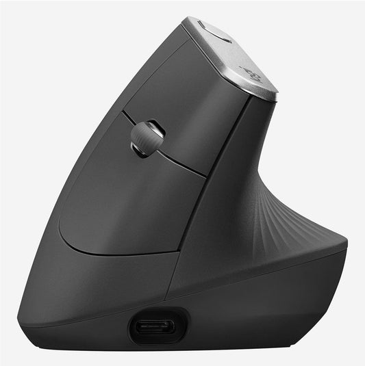 Logitechâ® Mx Vertical Advanced Ergonomic Mouse - Graphite - 2.4ghz/bt - N/a - Emea