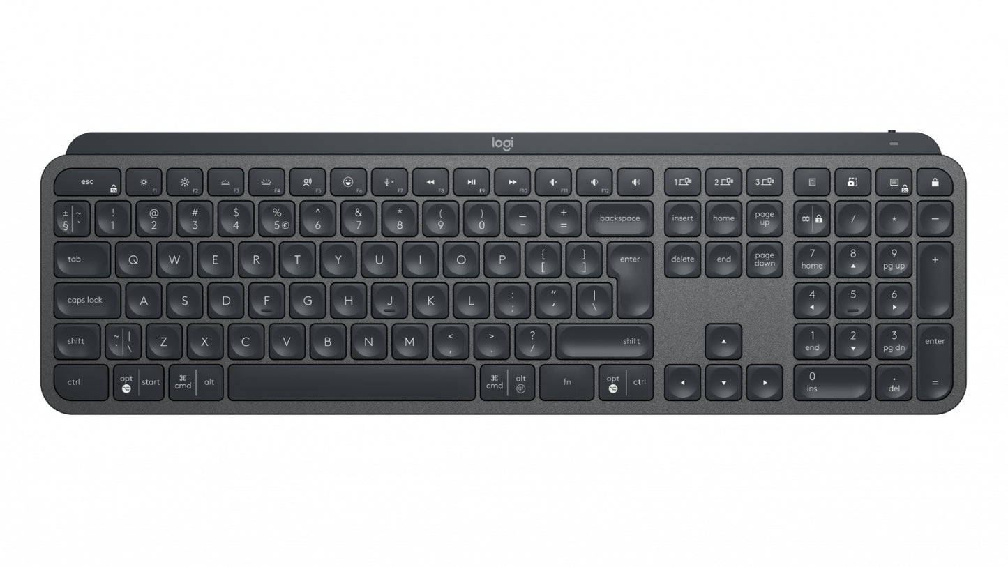 Logitech Mx Master Keys - Wireless Keyboard - Graphite - Illuminated