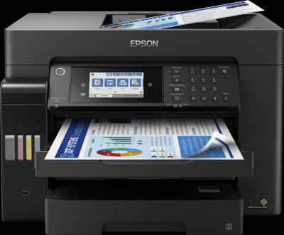 32ppm Mono & Colour A3+ 4-in-1 Print Scan Copy Fax Usb Wired Wireless Wifi Direct Full Duplex Incl 1 Set Of Ink Bottles Epson