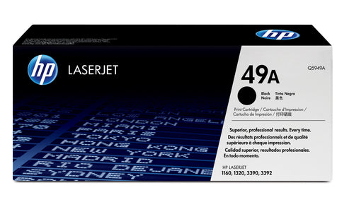 Hp 49a Laserjet 1160/1320/3390/3392 Black Print Cartridge Average Cartridge Yield 2 500 Pgs. Yield Value In Accordan