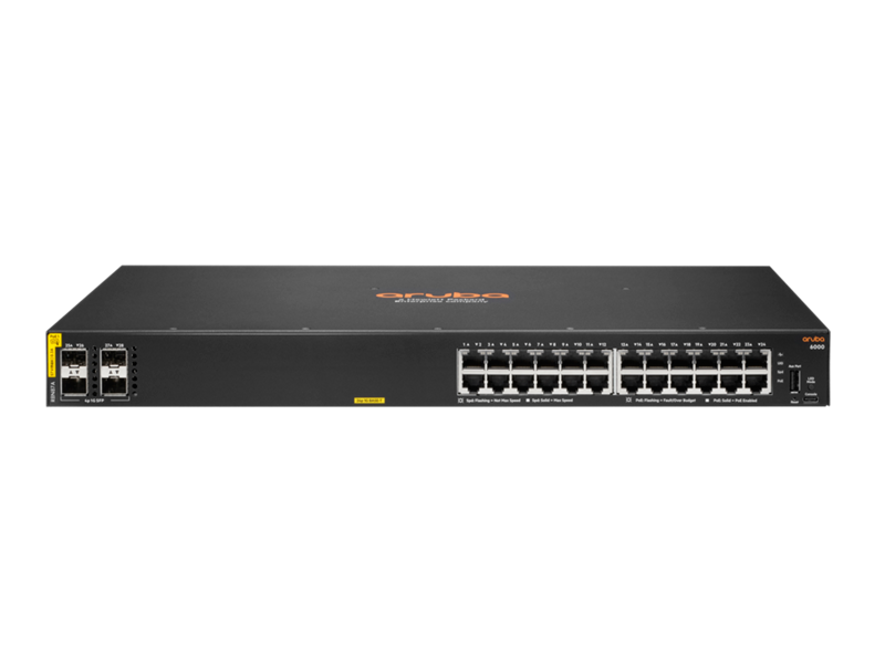 Hpe Aruba 6000 24g 4sfp Managed Poe Switch