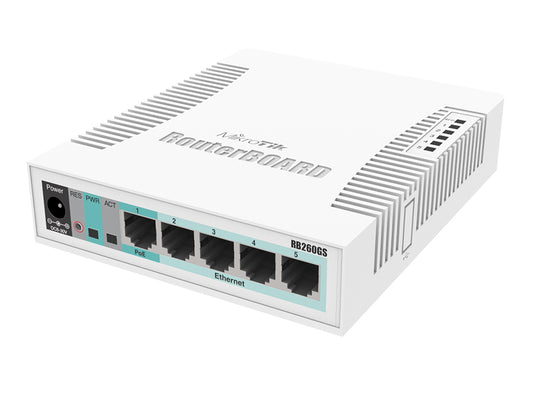 Mikrotik Swos Smart Switch 5 Port Gigabit 1sfp | Css106-5g-1s