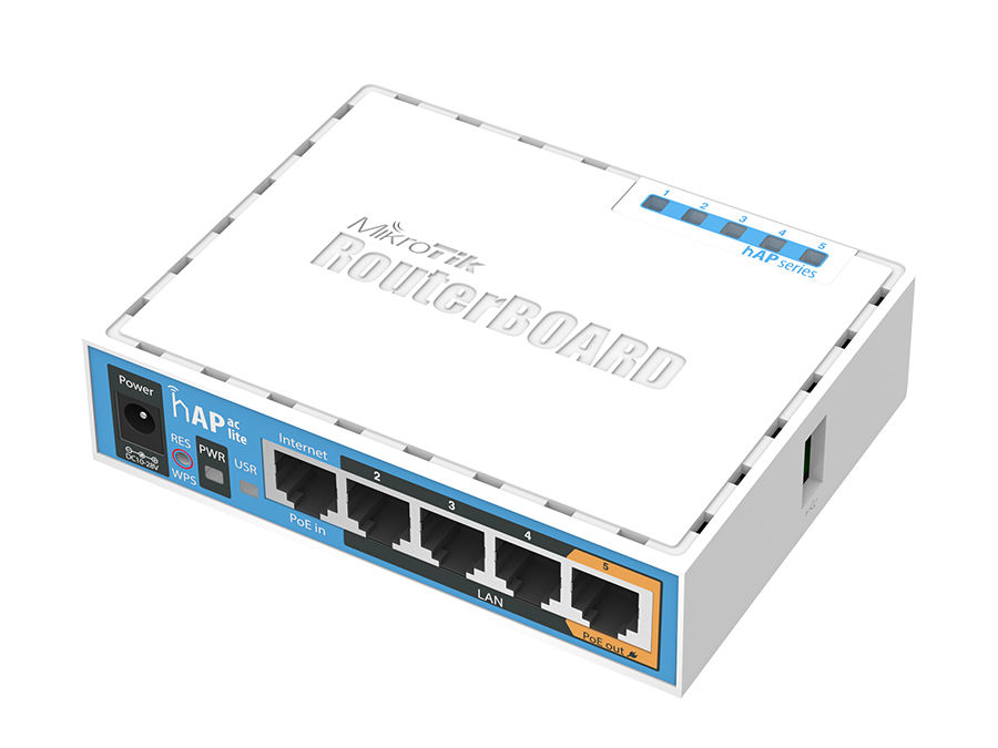 Mikrotik Hap Ac Lite 5 Port Ethernet 750mbps Wifi 5 Router | Rb952ui-5ac2nd