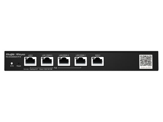 Reyee 5 Port Gigabit 4 Wan 4 Poe 60w Cloud Router | Rg-eg305gh-p-e