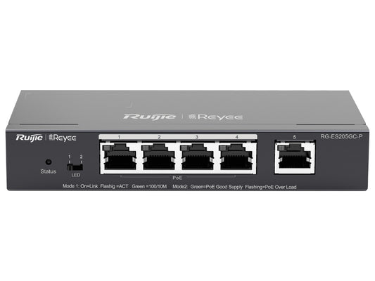 Reyee 5 Port Gigabit With 4 Poe 54w Smart Managed Switch | Rg-es205gc-p