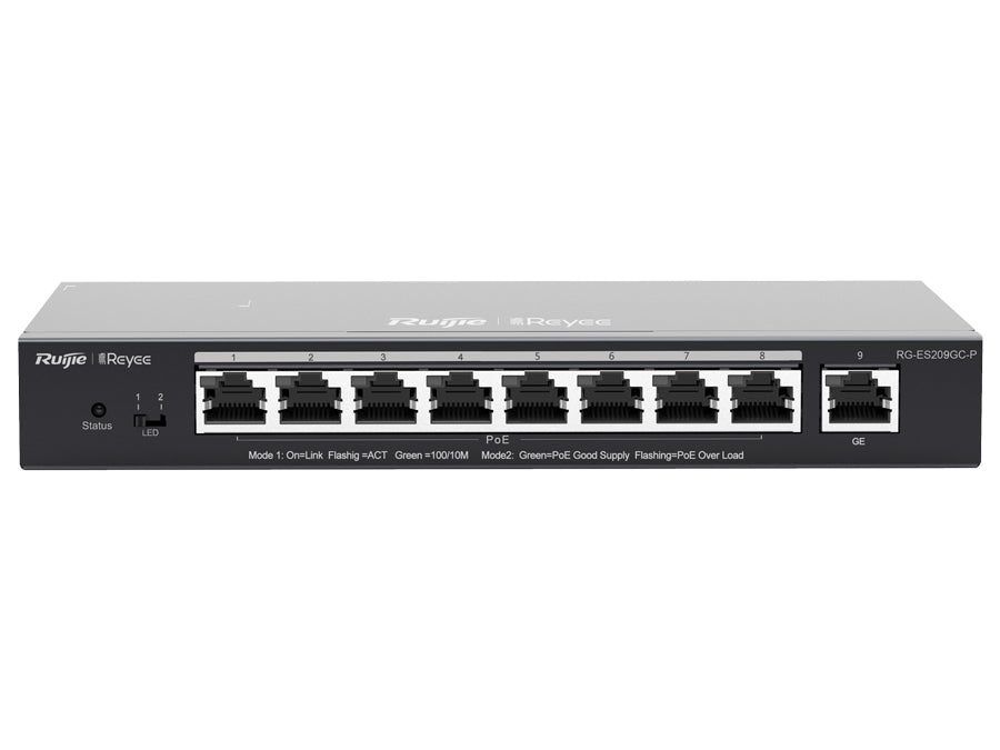 Reyee 9 Port Gigabit With 8 Poe 120w Smart Managed Switch | Rg-es209gc-p