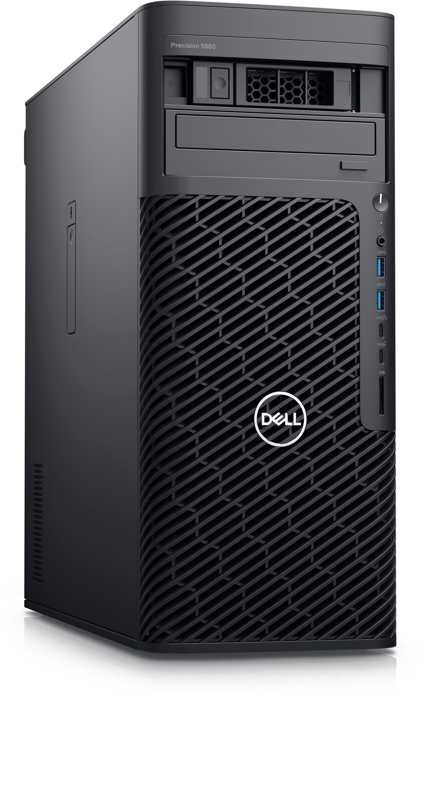 Dell Precision Tower 5860 Intel Xeon W3-2423 (15mb Cache 6 Cores 12 Threads2.1ghz To 4.2ghz120 W) 32gb: 2 X 16gb Ddr5 4800mt/s Rdimm Ecc 1tb M.2 Pcie Nvme Ssd Class 40 Nvidia T1000 8gb Gddr6 4 Mdp To Dp Adapters Precision 5860 Tower 750w Chassis (2sata Fl