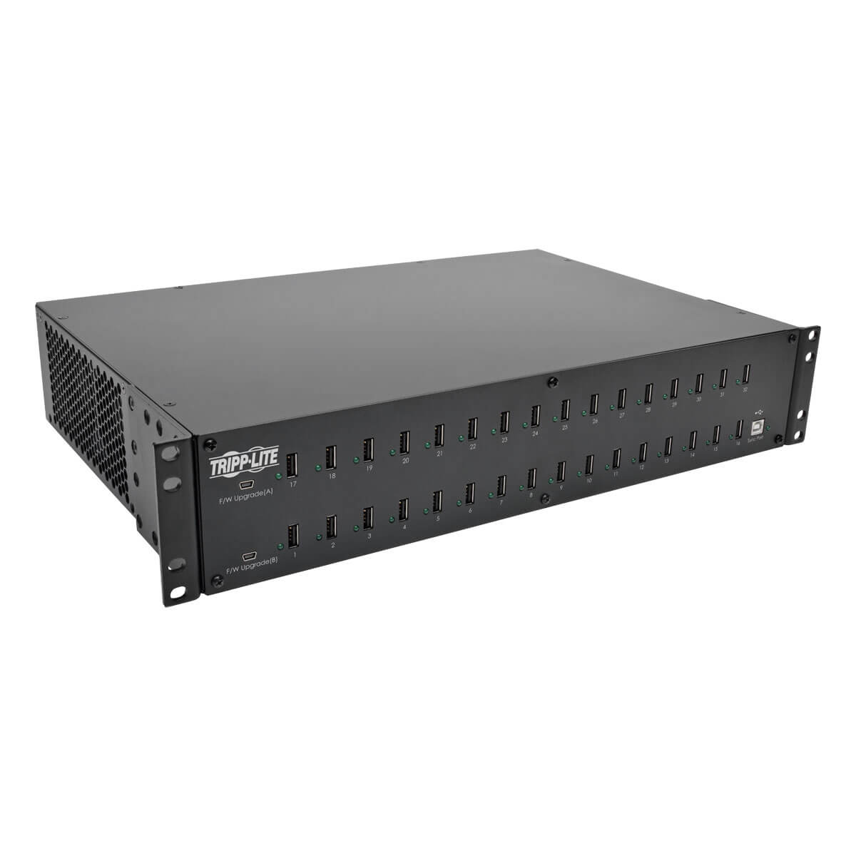 Eaton 32-port Usb Charging Station With Syncing 230v 5v 80a (400w) Usb Charger Output 2u Rack-mount