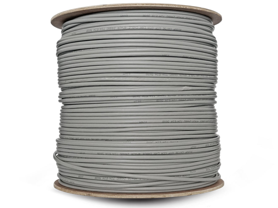 Scoop 500m Drum Cat5e Cca Grey Utp Cable