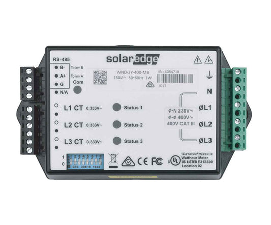 Solar Edge -1ph/3ph 230/400v Energy Meter With Modbus Connection Din-rail Class 05 V2